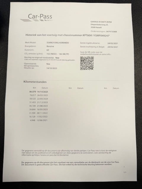 Carpass Korando
